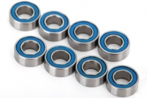 Traxxas 7019R Ball bearings, blue rubber sealed (4x8x3mm) (8)