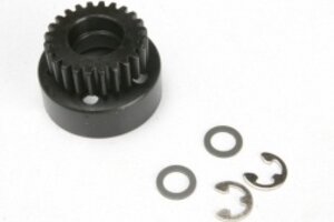 Traxxas 4124 Clutch bell, (24-tooth)/ 5x8x0.5mm fiber washer (2)/ 5mm E-clip (requires #4611-ball bearings, 5x11x4mm (2))