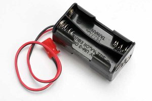 Traxxas 3039 Battery holder, 4-cell (no on/off switch) (for Jato and others that use a male Futaba style connector)