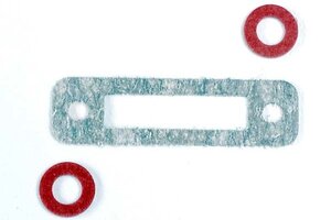 Traxxas 3156 Exhaust header gasket (1)/ gaskets, pressure fitting (2) (for side exhaust engines only)