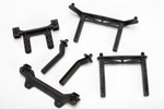 Traxxas 3619 Body mounts, front & rear/ body mount posts, front & rear (adjustable)/ 2.5x18mm screw pins (4)