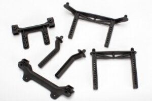 Traxxas 3619 Body mounts, front & rear/ body mount posts, front & rear (adjustable)/ 2.5x18mm screw pins (4)