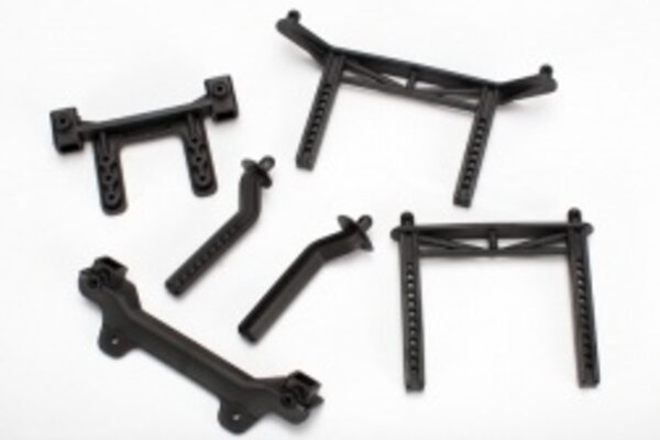 Traxxas 3619 Body mounts, front & rear/ body mount posts, front & rear (adjustable)/ 2.5x18mm screw pins (4)