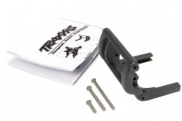 Traxxas 3677 Wheelie bar mount (1)/ hardware (black)