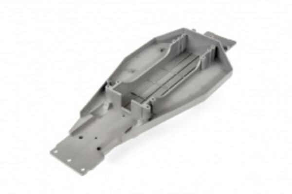 Traxxas 3722R Lower chassis (gray) (166mm long battery compartment) (fits both flat and hump style battery packs) (use only with #3725R ESC mounting plate)