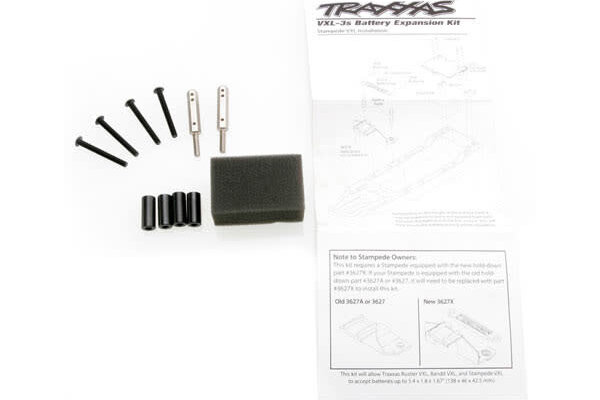 Traxxas 3725X Battery expansion kit (allows for installation of taller multi-cell battery packs)