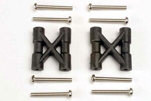 Traxxas 3930 Bulkhead cross braces (2)/ 3x25mm CS screws (8)