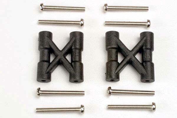 Traxxas 3930 Bulkhead cross braces (2)/ 3x25mm CS screws (8)