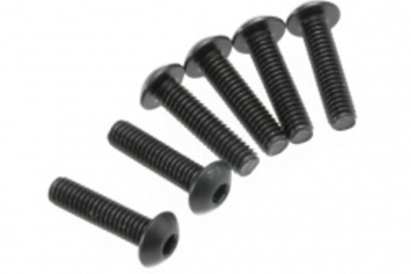 Traxxas 3933 Screws, 4x16mm button-head machine (hex drive) (6)