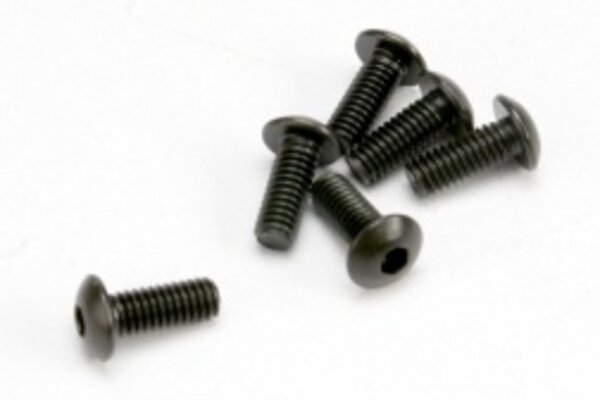 Traxxas 3936 Screws, 4x10mm button-head machine (hex drive) (6)