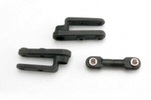 Traxxas 3968 Servo horns, steering (2)/ steering link (3x12mm threaded rod (1)/ rod ends (2)/ hollow balls (2)