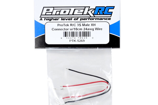 Protek RC PTK-5269 ProTek RC 3S Male XH Balance Connector w/10cm 24awg Wire