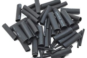 Protek RC PTK-5453  RC 1.5, 5, 6 & 8mm Shrink Tubing Assortment Pack (Black) (20) (1" Length)