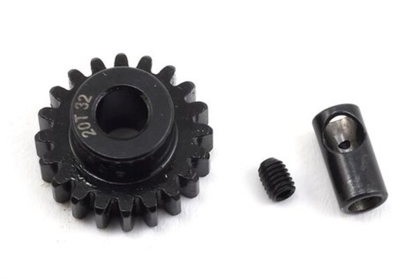 Protek RC PTK-8063 ProTek  RC Steel 32P Pinion Gear w/3.17mm Reducer Sleeve (Mod .8) (5mm Bore) (20T)