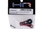 Hot Racing HRAAON48SH23  Arrma 6S Aluminum Fixed Link Steering Servo Arm (Black) (23T)