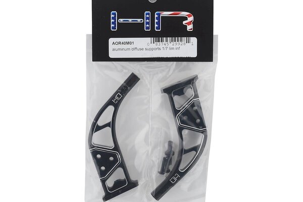 Hot Racing HRAAOR40M01  Hot Racing Arrma Limitless/Infraction Aluminum Diffuse Supports (Black)