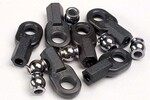 Traxxas 2742 Rod ends, long (6)/ hollow ball connectors (6)