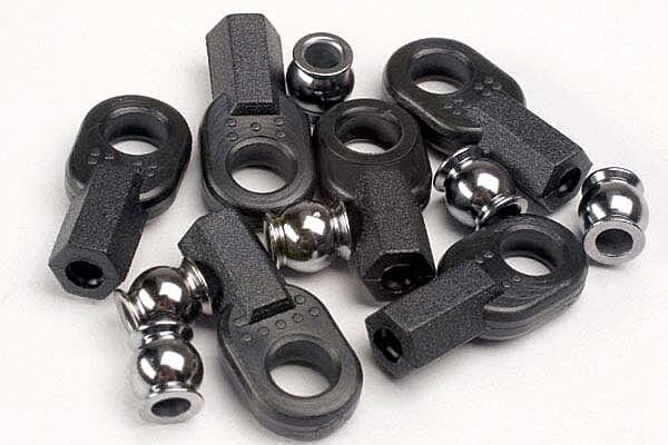 Traxxas 2742 Rod ends, long (6)/ hollow ball connectors (6)