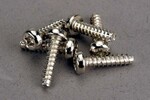 Traxxas 2676 Screws, 3x12mm roundhead self-tapping (6) Traxxas 2676 Screws, 3x12mm roundhead self-tapping (6)
