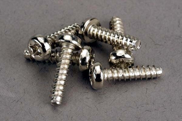 Traxxas 2676 Screws, 3x12mm roundhead self-tapping (6)