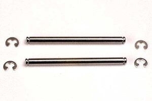 Traxxas 2640 Suspension pins, 44mm (2) w/ e-clips