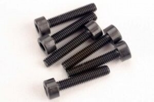 Traxxas 2586 Screws, 3x15mm cap-head machine (hex drive) (6)