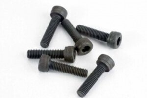 Traxxas 2584 Head screws, 3x12mm cap-head machine (hex drive) (6) (TRX 2.5, 2.5R, 3.3)