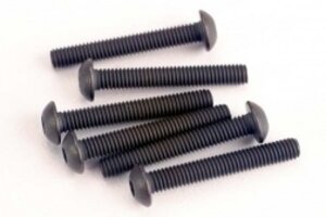 Traxxas 2580 Screws, 3x20mm button-head machine (hex drive) (6)
