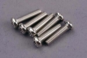 Traxxas 2561 Screws, 3x12mm roundhead machine (6)