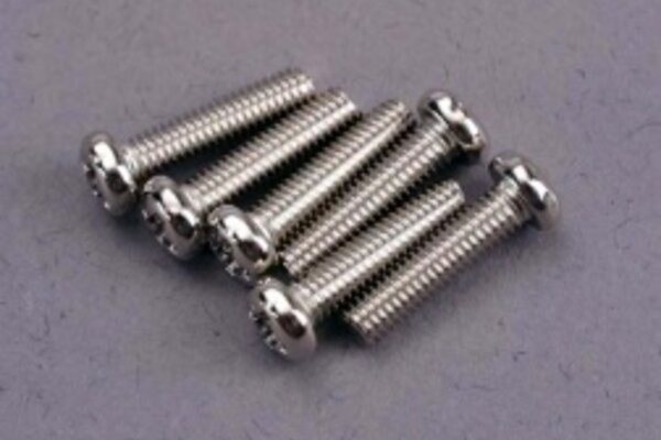 Traxxas 2561 Screws, 3x12mm roundhead machine (6)