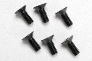 Traxxas 2535 Screws, 4x10mm countersunk machine (hex drive) (6)