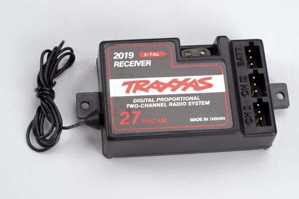 Traxxas 2019 Receiver, 2-channel 27MHz, without BEC (for use with electronic speed control)