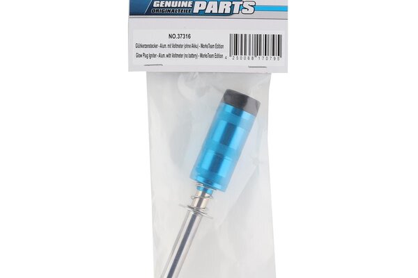 LRP LRP37316 LRP Aluminum Glow Plug Igniter w/Checker (Blue)