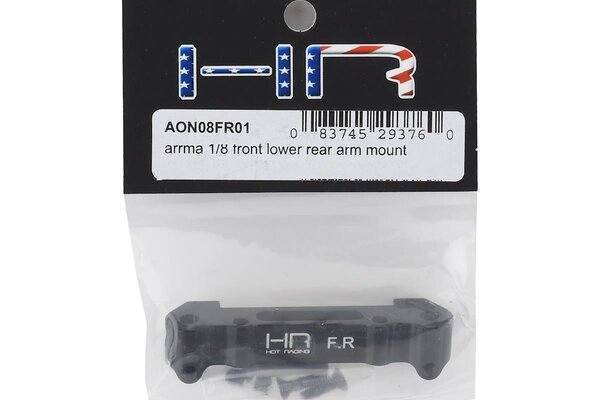 Hot Racing HRAAON08FR01  Alum Front Lower Rear Suspension Arm Mount, for Arrm