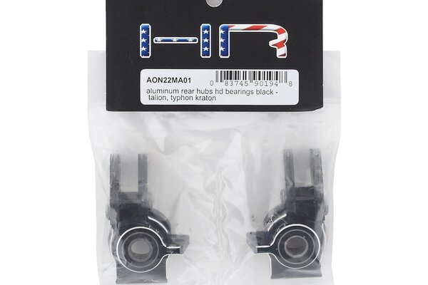 Hot Racing HRAAON22MA01  Aluminum Rear Hubs Heavy Duty Bearings, for Arrma