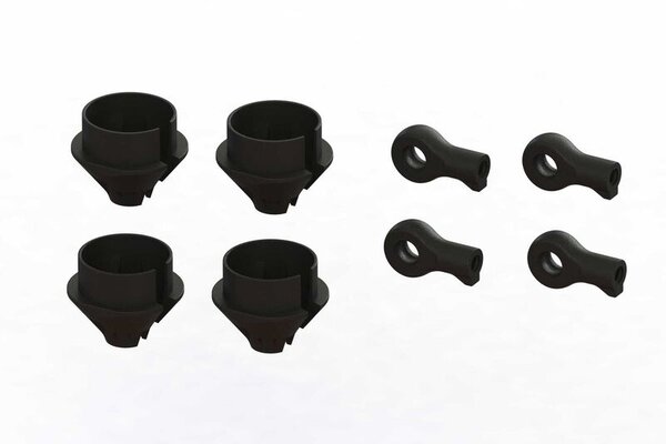 ARRMA ARA330608  HD Shock Rod End and Spring Cup Set (2 Pairs)
