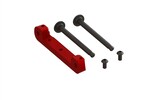 ARRMA ARA330659  Front Upper Suspension Mount CNC Aluminum Red