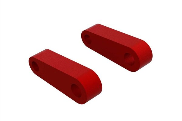 ARRMA ARA330594  Aluminum Fr Suspension Mounts (Red) (2)