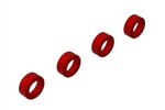 ARRMA ARA330593  Aluminum Suspension Arm End Cap (Red) (4)