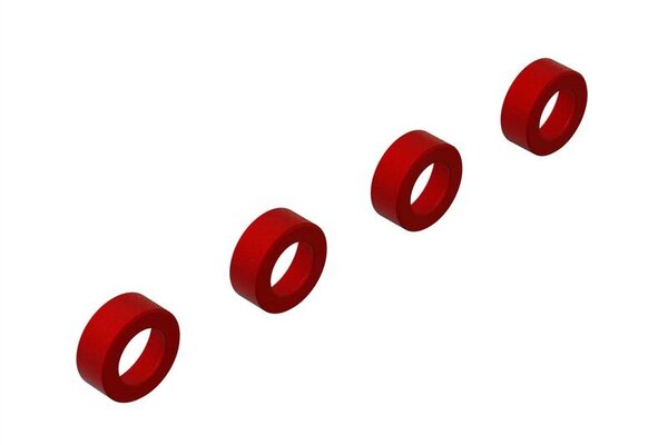 ARRMA ARA330593  Aluminum Suspension Arm End Cap (Red) (4)
