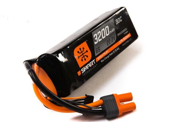 SPM SPMX32006S30  3200mAh 6S 22.2V Smart LiPo 30C; IC5