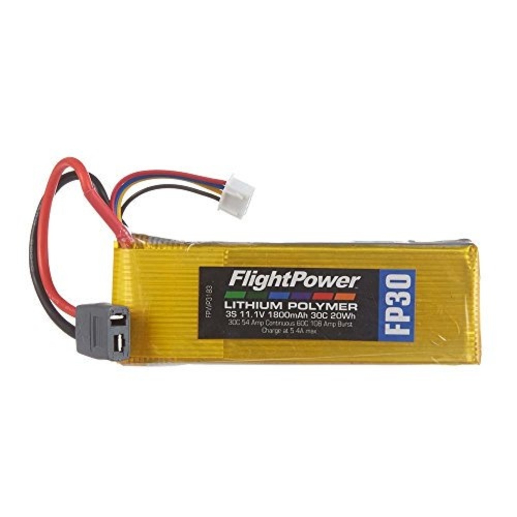 FPW FPWP3183 DISCONTINUED LiPo FP30 3S 11.1V 1800mAh 30C Star Plug