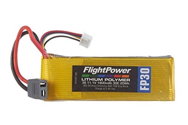 FlightPower LiPo FP30 3S 11.1V 1800mAh 30C Star Plug FPWP3183 DISCONTINUED