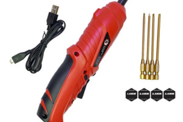 Racers Edge RCE7200 Electric Mini Screwdriver w/ Titanium Metric Bits (4pcs)