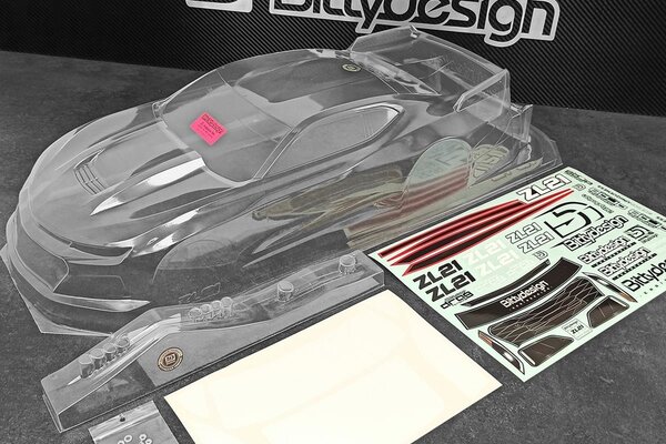 Bittydesign BDYDG-ZL21 Bittydesign ZL21 1/10 Pro No Prep Street Eliminator Drag Racing Body (Clear)