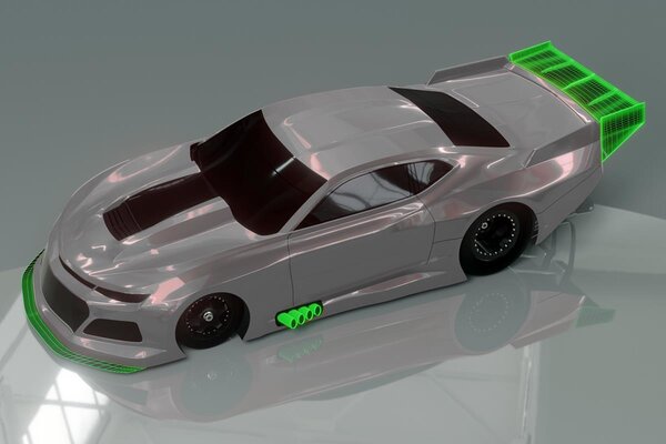 Bittydesign BDYDG-ZL21 Bittydesign ZL21 1/10 Pro No Prep Street Eliminator Drag Racing Body (Clear)