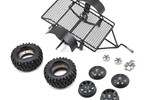 Yeah Racing YA-0405 1/10 Scale Aluminum Leaf Spring Hitch Mount Crawler Trailer