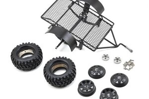 Yeah Racing YA-0405 1/10 Scale Aluminum Leaf Spring Hitch Mount Crawler Trailer