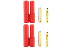 Redcat Racing BANANA-PLUGS-1Male-1Female Banana 4.0 Plugs (Pack of 2, 1 male 1 female)