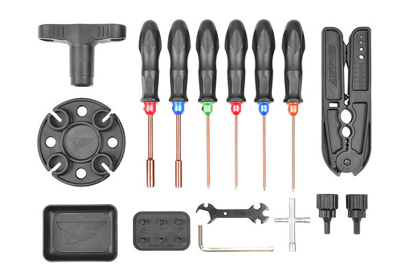 Corally (Team Corally) C-16250 RC Car Tool Set - Includes Tool Bag - 16pcs Total
